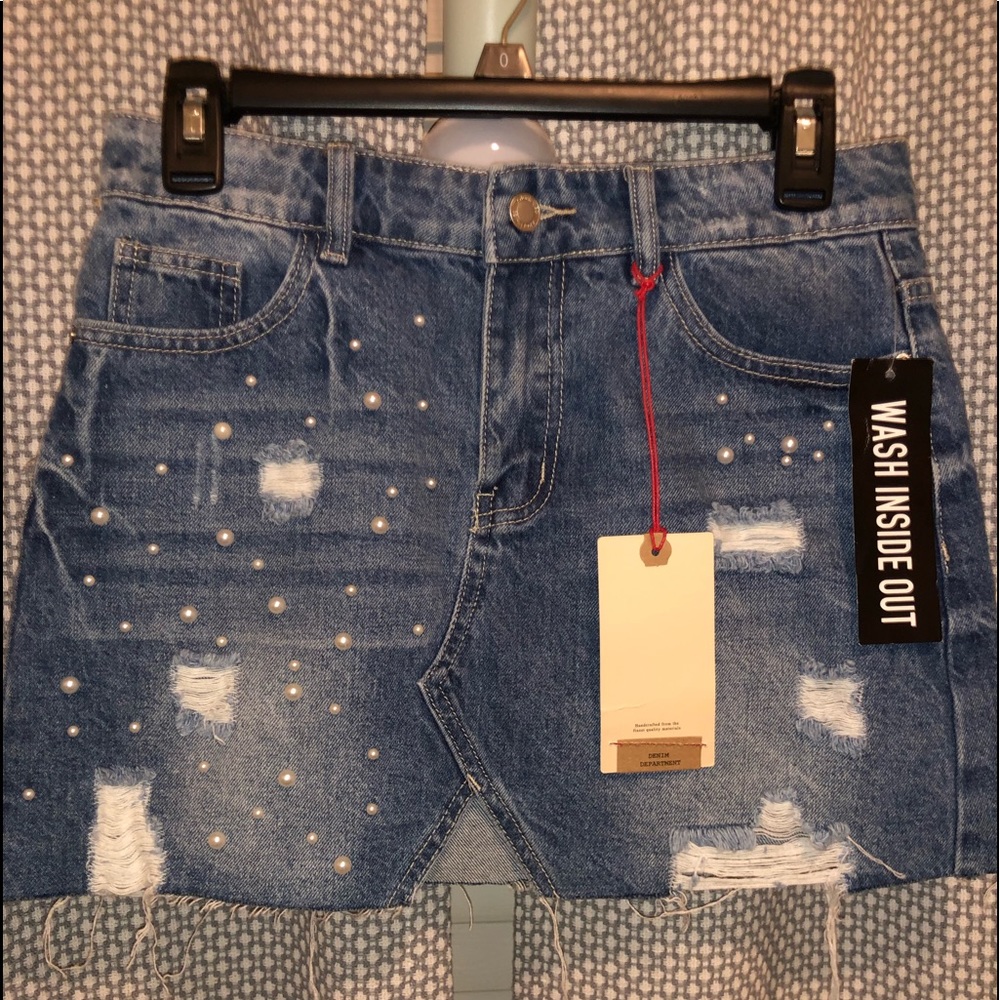 Angel Kiss denim skirt